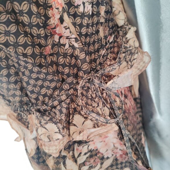 ZimmermannFloral-neckline short dress - Picture 9 of 11